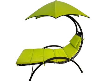 Hangstoel voor buiten - limoen - 200x125x180 cm - max. 150 kg