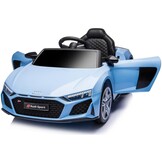 Elektrische kinderauto - blauw - 107 x 58 x 48 cm - muziekspeler