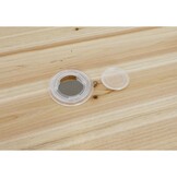 Tuinset - inklapbaar - hout en zwart metaal - 170x46x75 cm