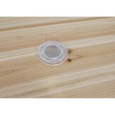 Tuinset - inklapbaar - hout en zwart metaal - 170x46x75 cm