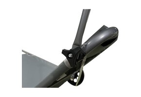 Strandstoel opvouwbaar - grijs - 62x116x90 cm - met wielen