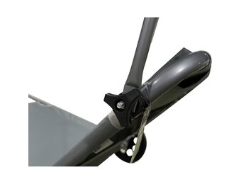 Strandstoel opvouwbaar - grijs - 62x116x90 cm - met wielen