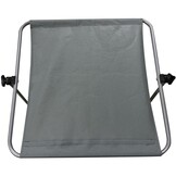 Strandstoel opvouwbaar - grijs - 62x116x90 cm - met wielen