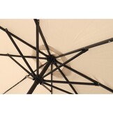 Parasol met verlichting - beige - 300 x 245 cm - gepoedercoat staal