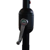 Parasol met verlichting - 300 x 245 cm - terracotta - zonnepaneel