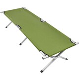 Veldbed - groen - opvouwbaar - 70x188x44 cm