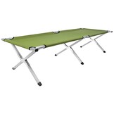 Veldbed - groen - opvouwbaar - 70x188x44 cm