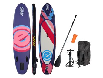 Sup board - 320x76x15 cm - paars en roze - max.145 kg