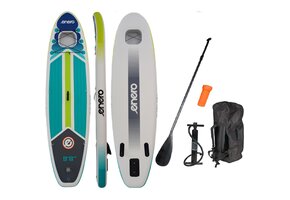 Sup board - turquoise/groen - 300x76x15 cm - max. 135 kg