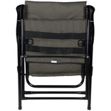 Tuinstoel - grijs - inklapbaar - met kussen