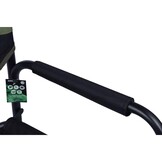 Campingstoel opvouwbaar - groen/zwart - 56 x 47 x 82 cm - max 100 kg