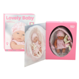 Babypop - 30cm - met draagzak - inclusief pluche konijn