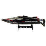 Bestuurbare boot - zwart - 48x12x9.5 cm - 60 km/h