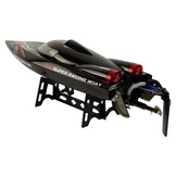 Bestuurbare boot - zwart - 48x12x9.5 cm - 60 km/h