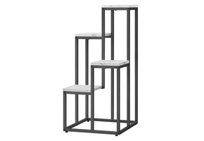 Plantenstandaard - 4 stuks - 34x34x71 cm - wit marmer