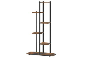 Plantenstandaard - 6 niveaus- rustiek bruin - 60x24x113 cm