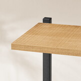 Plantenstandaard - eiken/zwart - 60x24x113 cm - 6 niveaus