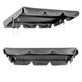 Tuinschommel kap - grijs - 173x112 cm - weerbestendig