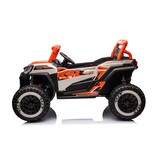 Elektrische kinderbuggy - oranje - 4x45W motor - Bluetooth en USB Mp3