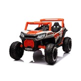 Elektrische kinderbuggy - oranje - 4x45W motor - Bluetooth en USB Mp3