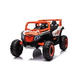 Elektrische kinderauto - oranje - 4x35W motor - 12V7Ah batterij