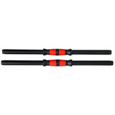 Halterset - verstelbare dumbbellset - 50 kg - zwart rood
