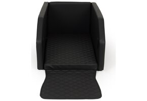 Hondenmand auto - zwart - 55x100cm - eco-leer