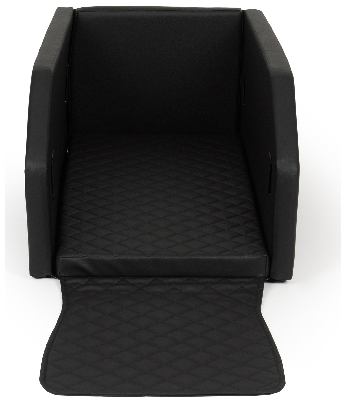 Hondenmand auto - zwart - 55x100cm - eco-leer