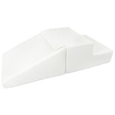 Foam blokken met glijbaan - wit - T-21 bekledingsschuim - 25 cm hoog