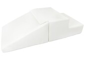 Foam blokken met glijbaan - wit - T-21 bekledingsschuim - 25 cm hoog
