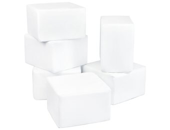 Schuimblokken - set van 6 - 40x40x25 cm - gemakkelijk schoon te maken