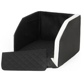 Hondenmand auto - zwart-wit - 55x70cm - veiligheidsriem