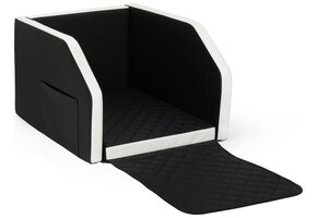 Hondenmand auto - zwart-wit - 55x70cm - opvouwbaar