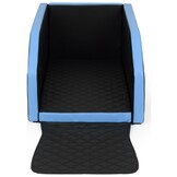 Hondenmand auto - autovervoerder - 55x100cm - zwart/blauw