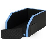 Hondenmand auto - autovervoerder - 55x100cm - zwart/blauw