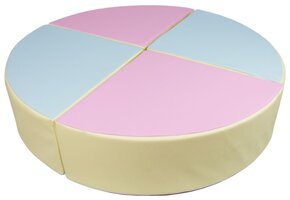 Schuimblokken - 4 stuks - pastelkleuren - 60x60x25 cm