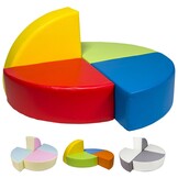 Schuimblokken - 4 stuks - pastelkleuren - 60x60x25 cm