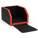 Hondenmand auto - zwart/rood - 55x70cm - opvouwbaar