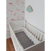 Bedbumper - handgemaakt - 3,5mx25cm - wasbaar