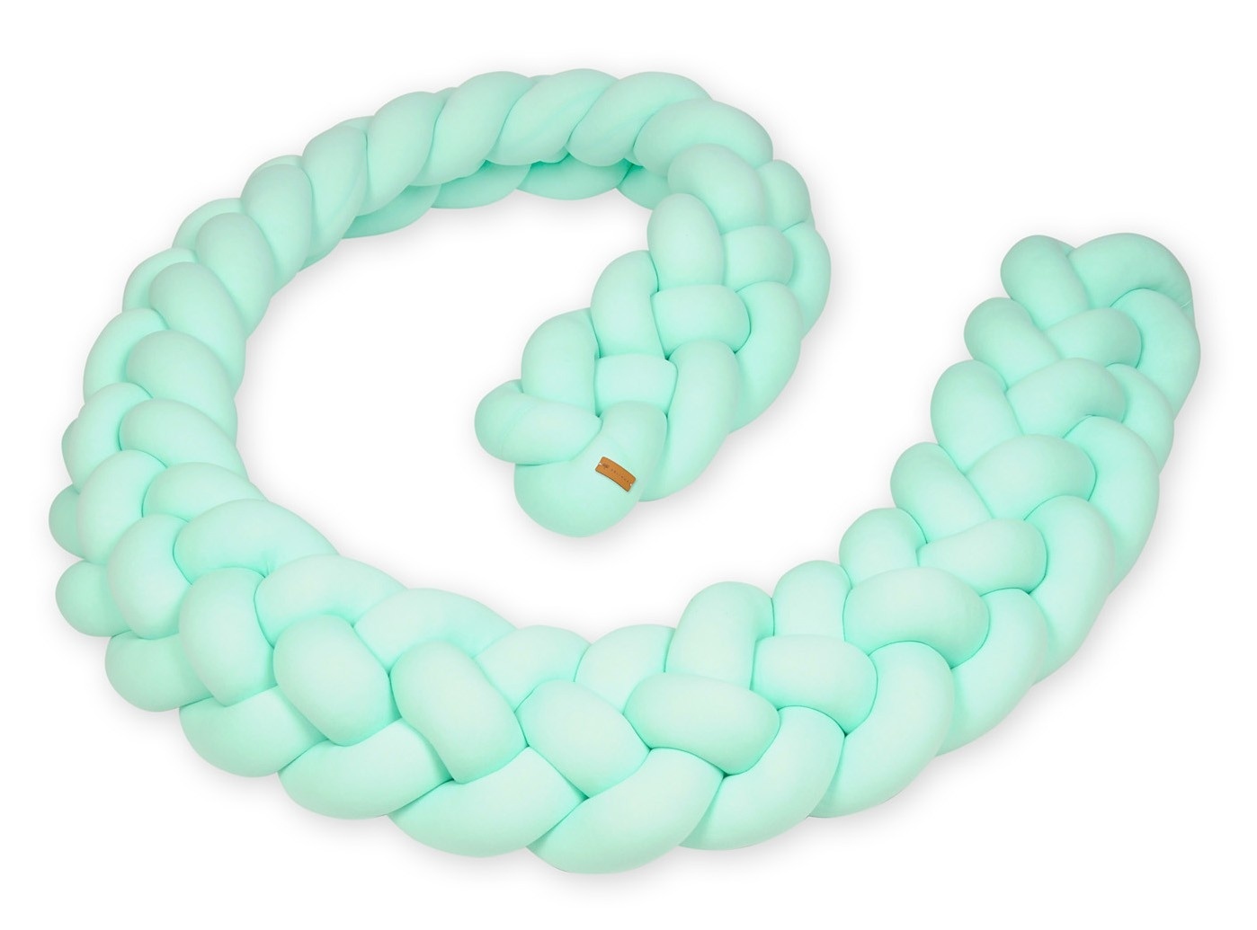 Bedbumper - 3.5mx25cm - mint - wasbaar