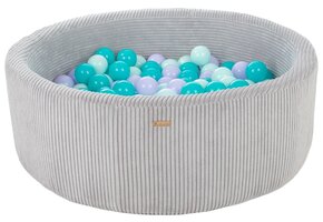 Ballenbak - 200 ballen - grijs, groen, paars - 90cm