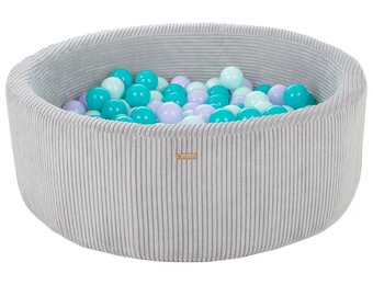 Ballenbak - 200 ballen - grijs, groen, paars - 90cm