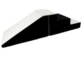Foam blokken met glijbaan - zwart-wit - T-21 schuim - 40 cm hoogte