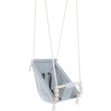Schommelstoel baby - zilver - verstelbare rugleuning - max. 20 kg