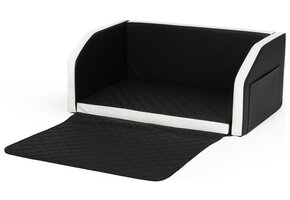 Hondenmand auto - 90x55 cm - opvouwbaar - zwart-wit