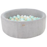 Ballenbak - 200 ballen - 90cm - grijs/wit, turquoise