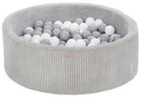 Ballenbak - 90 cm - 200 ballen - grijs wit