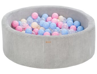 Ballenbak - 300 ballen - grijs, blauw, lichtroze, cappuccino - 90cm