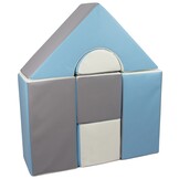 Schuimblokken - 6 stuks - wit, blauw, grijs - T-21 bekledingsschuim