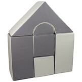 Schuimblokken - 6 stuks - wit en grijs - T-21 bekledingsschuim